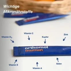 Orthomol Immun Direktgranulat Himbeer-Menthol 7 Beutel