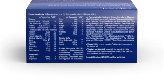 Orthomol Junior C Plus Granulat Himbeer-Limette 30 Stück