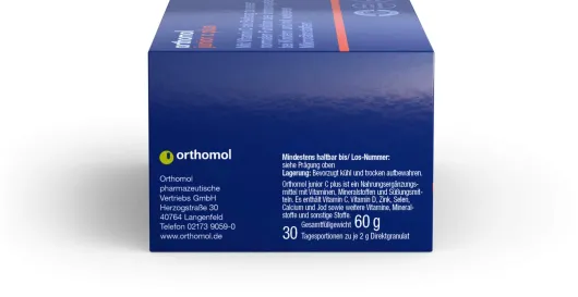 Orthomol Junior C Plus Granulat Himbeer-Limette 30 Stück