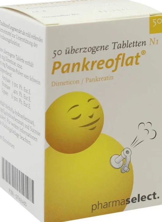 Pankreoflat 50 Überzogene Tabletten