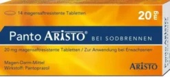 Panto Aristo bei Sodbrennen 20 mg 14 magensaftresistente Tabletten
