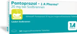 Pantoprazol 1A Pharma 20 mg 14 Tabletten bei Sodbrennen