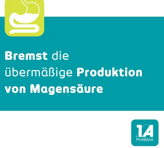 Pantoprazol 1A Pharma 20 mg 14 Tabletten bei Sodbrennen