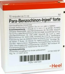 Para-Benzochinon-Injeel Forte 10 Ampullen