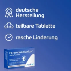 Paracetamol Axicur 500 mg 20 Tabletten