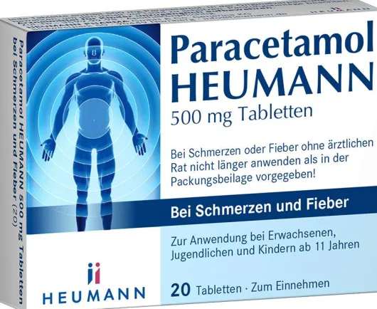 Paracetamol Heumann 500 mg 20 Tabletten