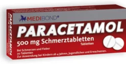 Paracetamol Medibond 500mg Schmerztabletten 20 Stück