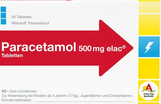 Paracetamol 500 mg Elac Tabletten