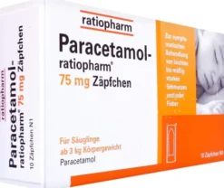 Paracetamol Ratiopharm 75 mg 10 Zäpfchen