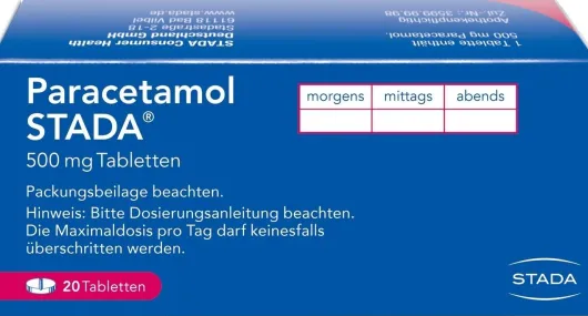 Paracetamol Stada 500 mg 20 Tabletten