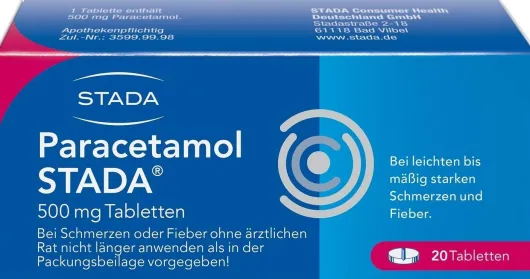 Paracetamol Stada 500 mg 20 Tabletten