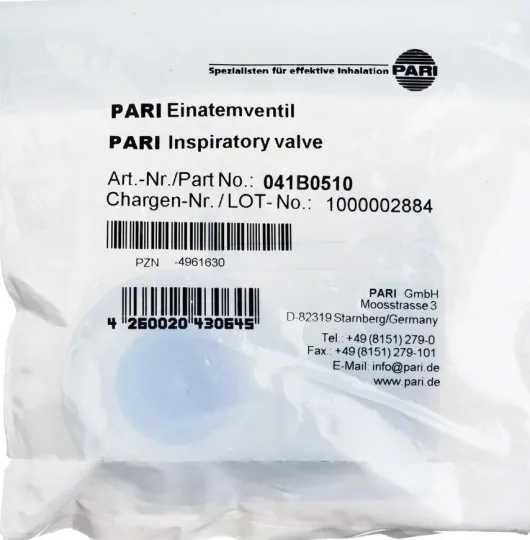 Pari Einatemventil