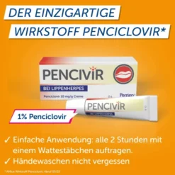 Pencivir bei Lippenherpes 2 g Creme
