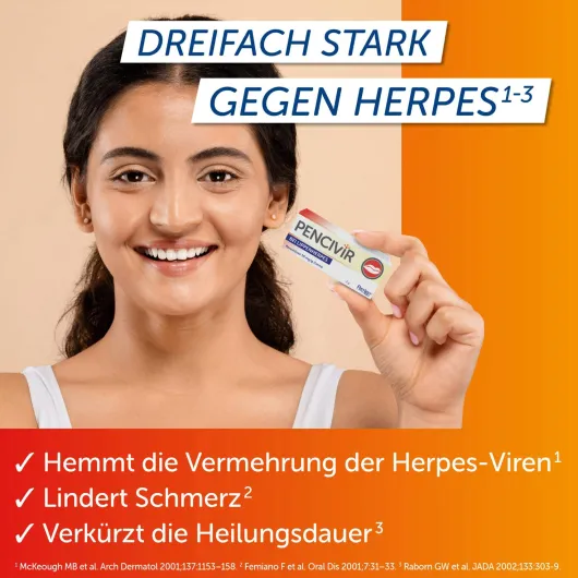 Pencivir bei Lippenherpes 2 g Creme