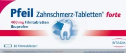 Pfeil Zahnschmerztabletten forte 10 Filmtabletten