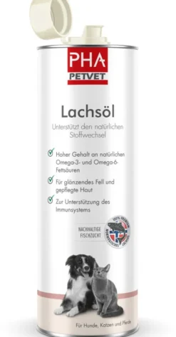 Pha Lachsöl Für Hunde, Katzen und Pferde 500 ml