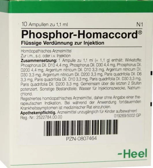 Phosphor Homaccord 10 Ampullen