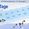 Pillenbox 7tage 2fächer Pro Tag Ca.2,5x6,5x21,5