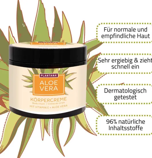 Plantana Aloe Vera Körpercreme 500 ml