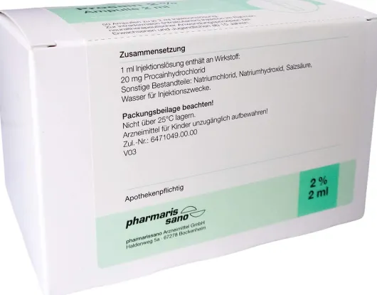Procain Pharmarissano 2% 50 X 2 ml Ampullen