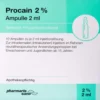 Procain Pharmarissano 2 % 10 X 2 ml Ampullen