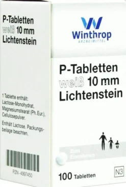 P Tabletten Weiß 10 mm 100 Tabletten