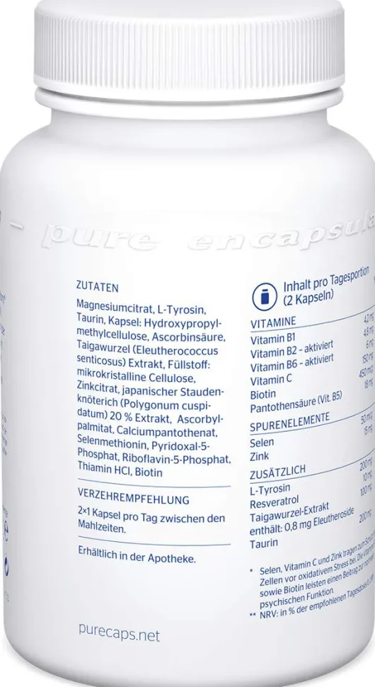 Pure Encapsulations Anti Stress Pure 365 60 Kapseln