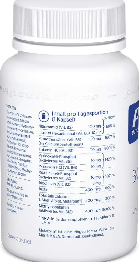 Pure Encapsulations B Complex Plus Kapseln 60 Kapseln
