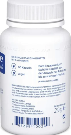 Pure Encapsulations B Complex Plus Kapseln 60 Kapseln