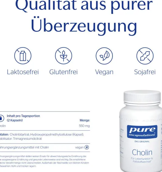 Pure Encapsulations Cholin 60 Kapseln