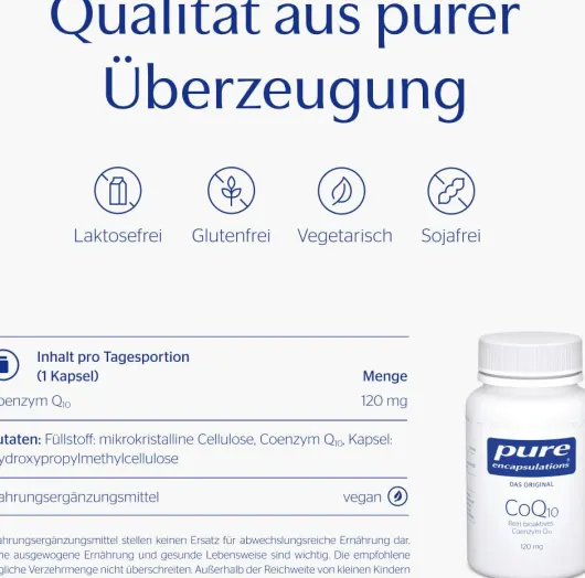 Pure Encapsulations CoQ10 120 mg 30 Kapseln
