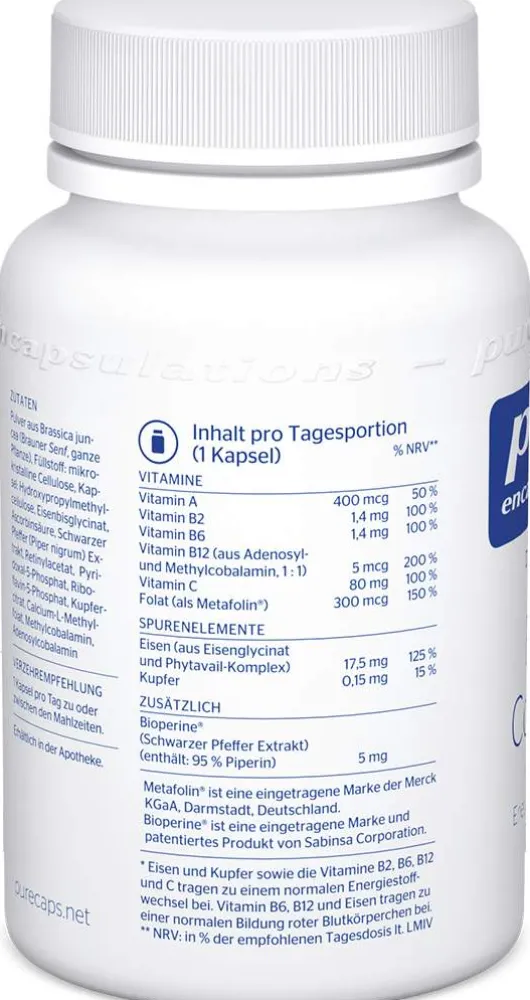 Pure Encapsulations Eisen Complex 60 Kapseln