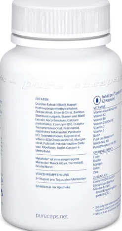 Pure Encapsulations Haut-Haare-Nägel 180 Kapseln