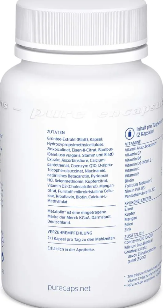 Pure Encapsulations Haut-Haare-Nägel 180 Kapseln