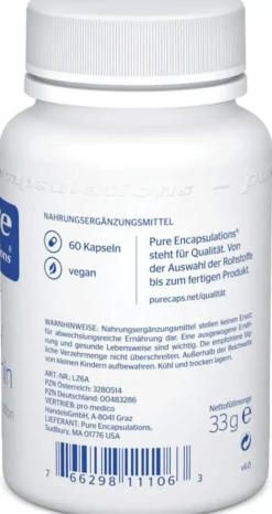 Pure Encapsulations Lutein Zeaxanthin 60 Kapseln