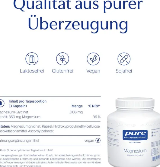 Pure Encapsulations Magnesiumglycinat 180 Kapseln