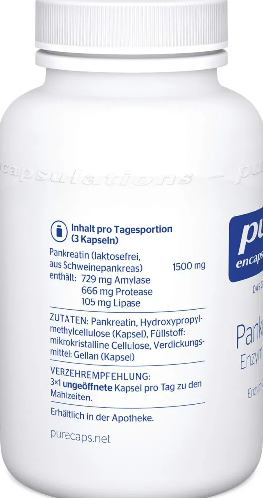 Pure Encapsulations Pankreatin Enzym Formel 180 Kapseln