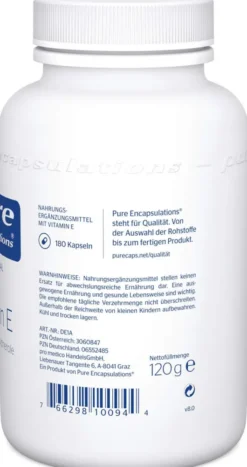 Pure Encapsulations Vitamin E 180 Kapseln