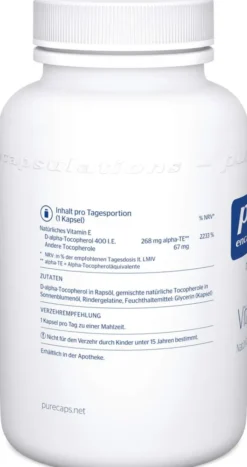 Pure Encapsulations Vitamin E 180 Kapseln