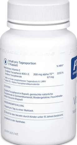 Pure Encapsulations Vitamin E 90 Kapseln
