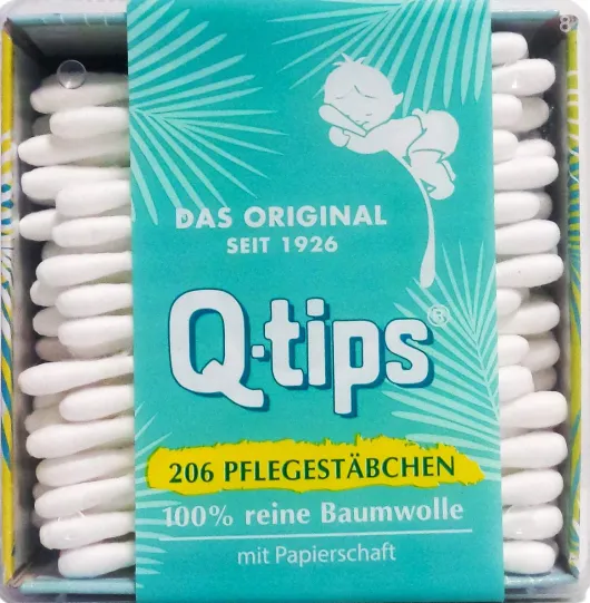 Q-Tips Pflegestäbchen Mit Papierschaft 206 Stück