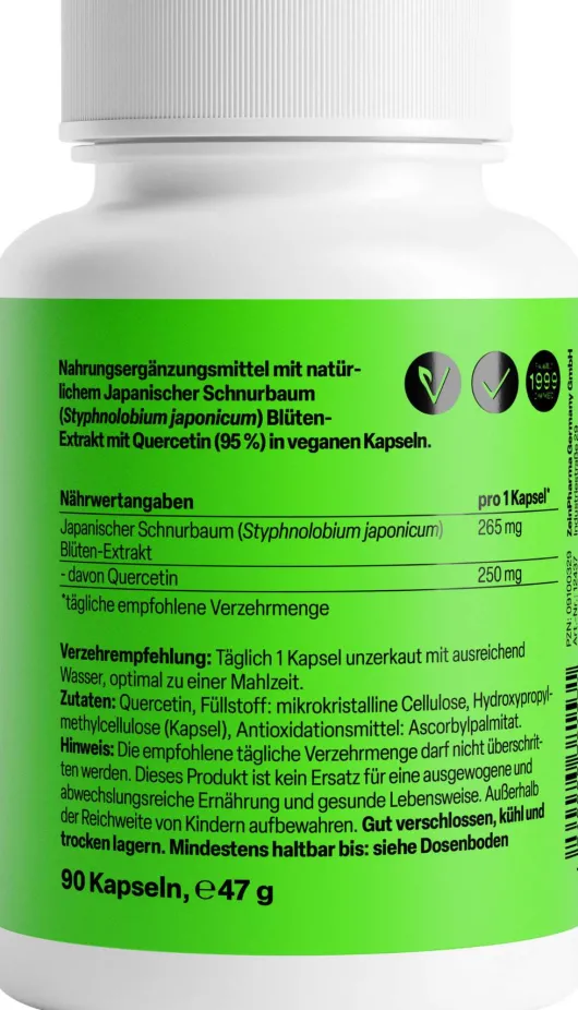 Quercetin 250 mg 90 Kapseln