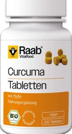 Raab Vitalfood Bio Curcuma 300 Tabletten