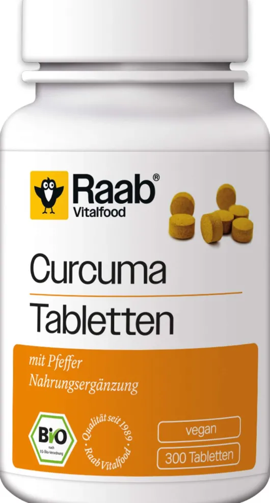 Raab Vitalfood Bio Curcuma 300 Tabletten