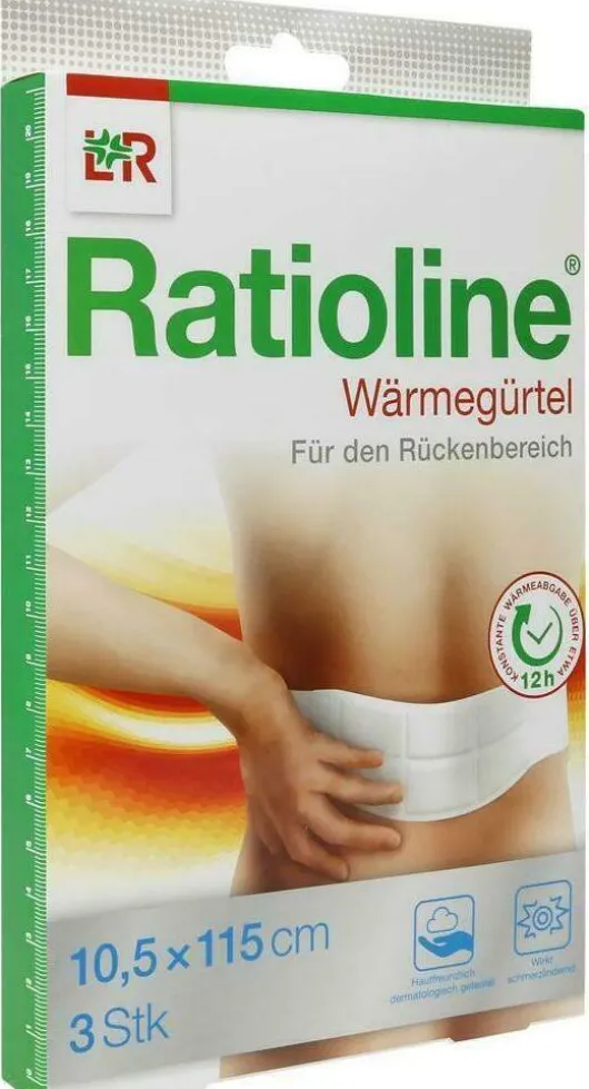 Ratioline Wärmegürtel Rückenbereich 3 Pflaster
