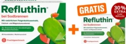 Refluthin Kautabletten Fruchtgeschmack 48 Stück + gratis 16 Kautabletten