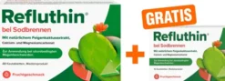 Refluthin Kautabletten Fruchtgeschmack 48 Stück + gratis 16 Kautabletten