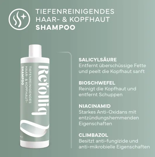 Refolliq Tiefenreinigendes Haar- & Kopfhaut Shampoo 200 ml