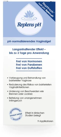 Replens Ph Vaginalgel 9 Applikatoren