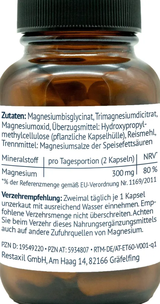 Restaxil Magnesium 60 Kapseln